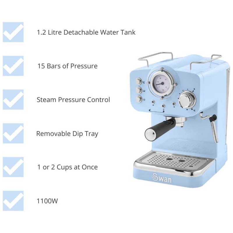 Swan Retro Espresso Machine